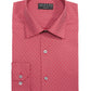 Camisas sociais Alfani Masculinas Slim-Fit Performance Stretch Easy-Care Vermelhas Tamanho 32-33