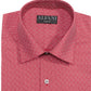 Camisas sociais Alfani Masculinas Slim-Fit Performance Stretch Easy-Care Vermelhas Tamanho 32-33