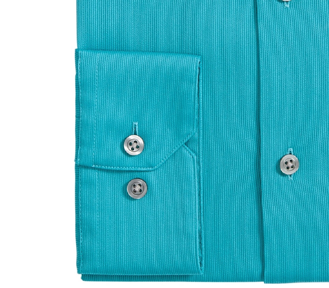 Camisa social masculina Bedford Cord Regular Fit, tamanho 15-15,5x34-35, da AlfaTech by Alfani