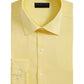 Camisa social masculina Alfani Bedford Cord Classic/Regular Fit, amarela, tamanho 32-33