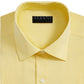 Camisa social masculina Alfani Bedford Cord Classic/Regular Fit, amarela, tamanho 32-33