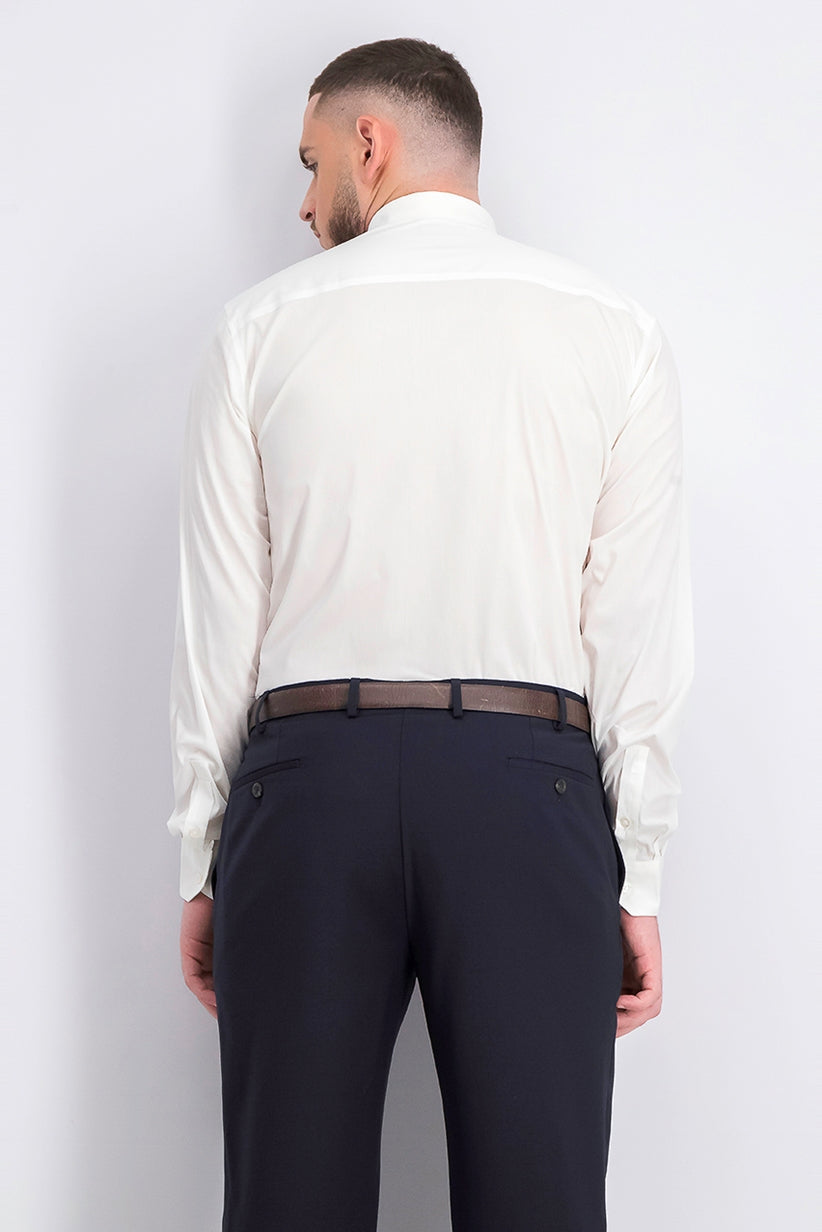 Camisa social masculina Alfani Big &amp; Tall lisa, branca, tamanho 37-38