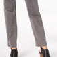 Calça jeans feminina Style &amp; Co Rail Tummy-Control com perna reta, cinza, tamanho 4