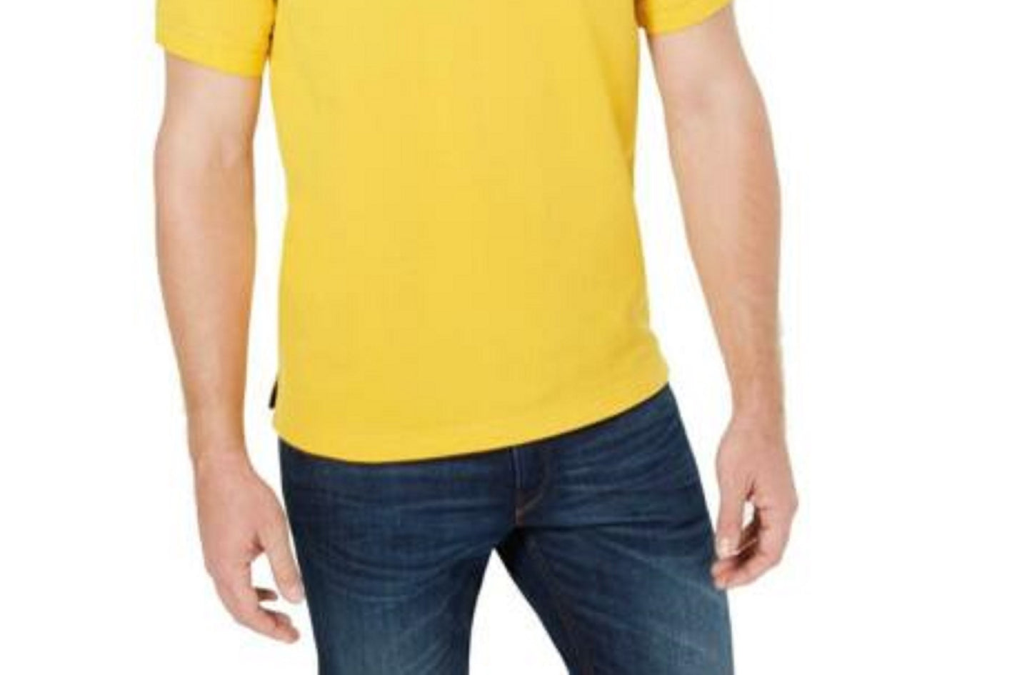 Polo Club Room Masculino Classic Fit Performance Piquet Dourado Tamanho Pequeno