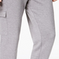 Calça de moletom cargo masculina ID Ideology, cinza médio, tamanho 3, extra grande