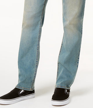 Calça jeans reta masculina American Rag azul tamanho 36x34