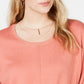 Suéter feminino com amarração frontal em cobre rosa tamanho pequeno grande da Style &amp; Co