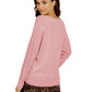 Suéter feminino pequeno com amarração frontal, estilo &amp; co, rosa, tamanho pequeno