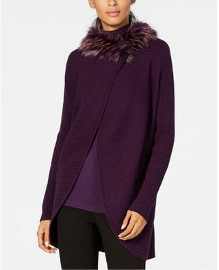 Toalha de mão feminina Hudson Park Petal, nova, roxa, tamanho médio