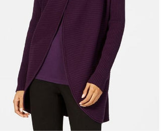 Toalha de mão feminina Hudson Park Petal, nova, roxa, tamanho médio