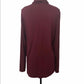 Blusa de gola alta feminina Maison Jules, vinho, tamanho pequeno