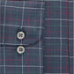 Camisa social masculina Club Room Regular Fit Stretch Twill Multi Tattersall Azul Tamanho 34X35
