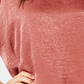 Blusa feminina Alfani de cetim com manga dolman e bolhas, tamanho médio, rosa, extra grande