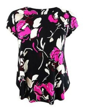 Camiseta estampada plus size feminina Alfani rosa tamanho OX