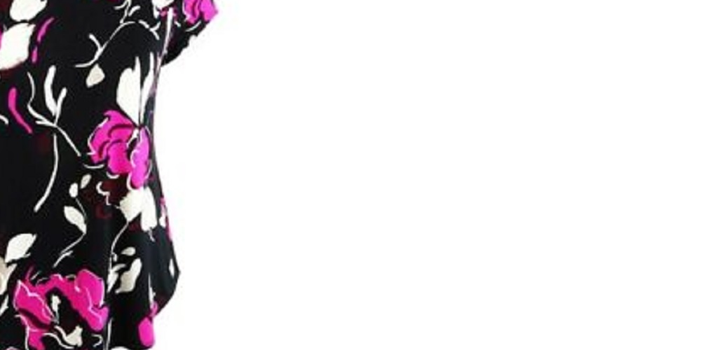 Camiseta estampada plus size feminina Alfani rosa tamanho OX