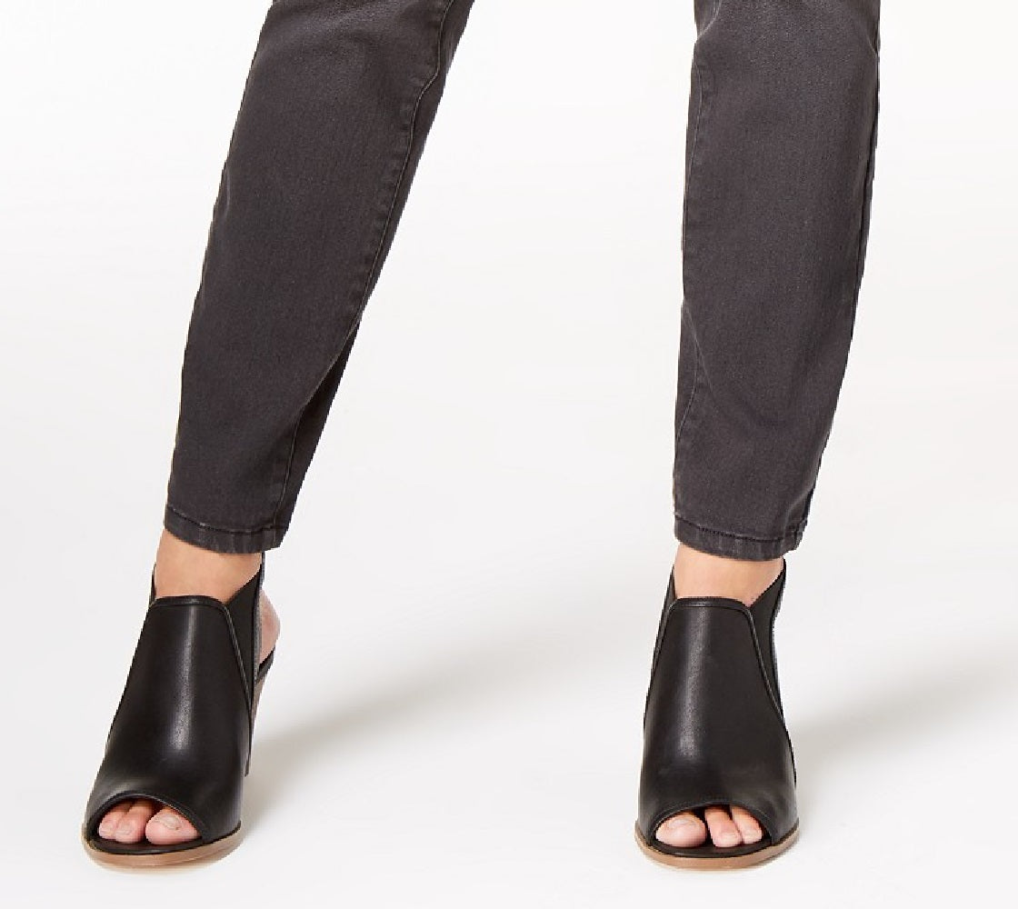 Calça jeans skinny feminina Style &amp; Co Curvy-Fit preta com manchas, tamanho 6