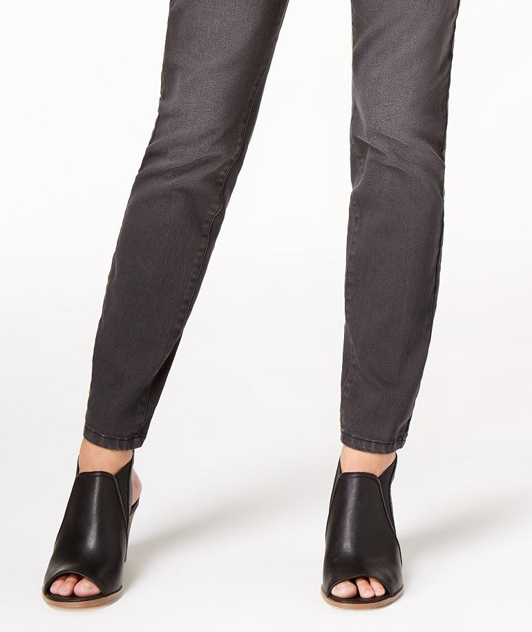 Calça jeans skinny feminina Style &amp; Co Curvy-Fit, preta, tamanho 8