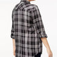 Camisa xadrez plus size feminina Style &amp; Co preta tamanho 0X