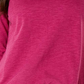 Blusa feminina de manga comprida e gola redonda Style &amp; Co, rosa, tamanho médio