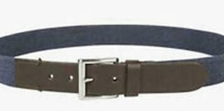 Cinto elástico casual masculino Club Room azul escuro tamanho extra grande