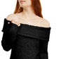Suéter feminino de gola alta em chenille da INC International Concepts, preto, tamanho grande