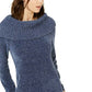 Suéter feminino de gola alta em chenille da INC International Concepts, azul, tamanho extragrande