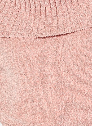 Suéter feminino de chenille com gola alta da INC International Concepts, rosa, tamanho grande