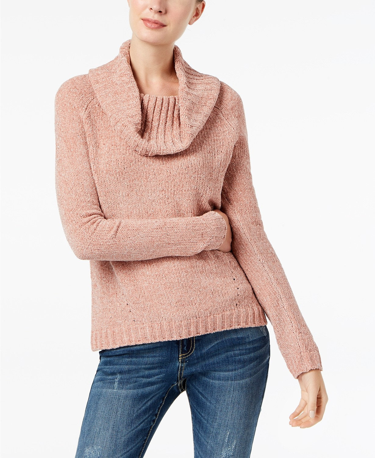 Suéter feminino de chenille com gola alta da INC International Concepts, tamanho pequeno