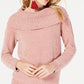 Suéter chenille feminino INC International Concepts rosa tamanho extra grande