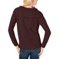 Suéter feminino de gola alta em chenille da INC International Concepts, tamanho grande, vermelho