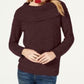 Suéter feminino de gola alta em chenille da INC International Concepts, tamanho médio, vermelho
