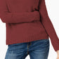 Suéter feminino de gola alta em chenille da INC International Concepts, tamanho extra pequeno, vermelho