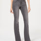 Calça jeans feminina estilo curvy-fit bootcut cinza tamanho 6 da Style &amp; Co.