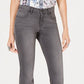 Calça jeans feminina estilo curvy-fit bootcut cinza tamanho 6 da Style &amp; Co.