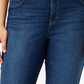 Jeans feminino plus size com controle de barriga e perna reta, estilo &amp; co, azul escuro, tamanho 24