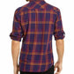Camisa xadrez masculina Marc da INC International Concepts, roxa, tamanho grande