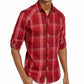 Camisa xadrez masculina Marc da INC International Concepts vermelha tamanho grande