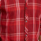 Camisa xadrez masculina Marc da INC International Concepts vermelha tamanho grande