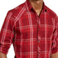Camisa xadrez masculina Marc da INC International Concepts vermelha, tamanho médio