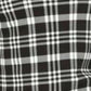 Charter Club Petite Pima Cotton Women's Top com estampa de botões e ombros, preto, tamanho pequeno