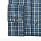 Camisas sociais masculinas Club Room, corte regular, gola abotoada, azul-marinho, tamanho 17-34-35