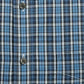 Camisas sociais masculinas Club Room, corte regular, gola abotoada, azul-marinho, tamanho 17-34-35