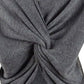 Bar III Women's Wear 2 Ways Twist Suéter Cinza Tamanho Pequeno