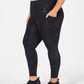 Leggings femininas Ideology Plus Size com estampa floral em tons pretos tamanho extra grande