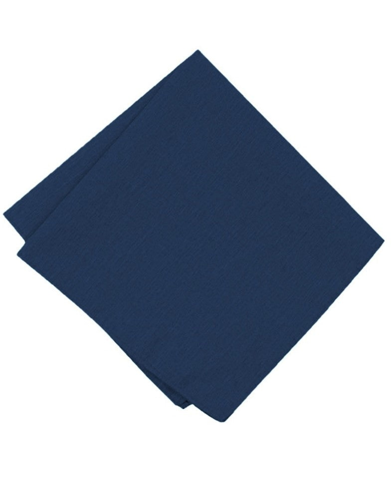 Lenço de bolso liso de praia masculino Bar III azul regular