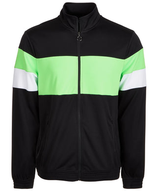 Jaqueta de corrida masculina ID Ideology Colorblocked, verde, tamanho pequeno