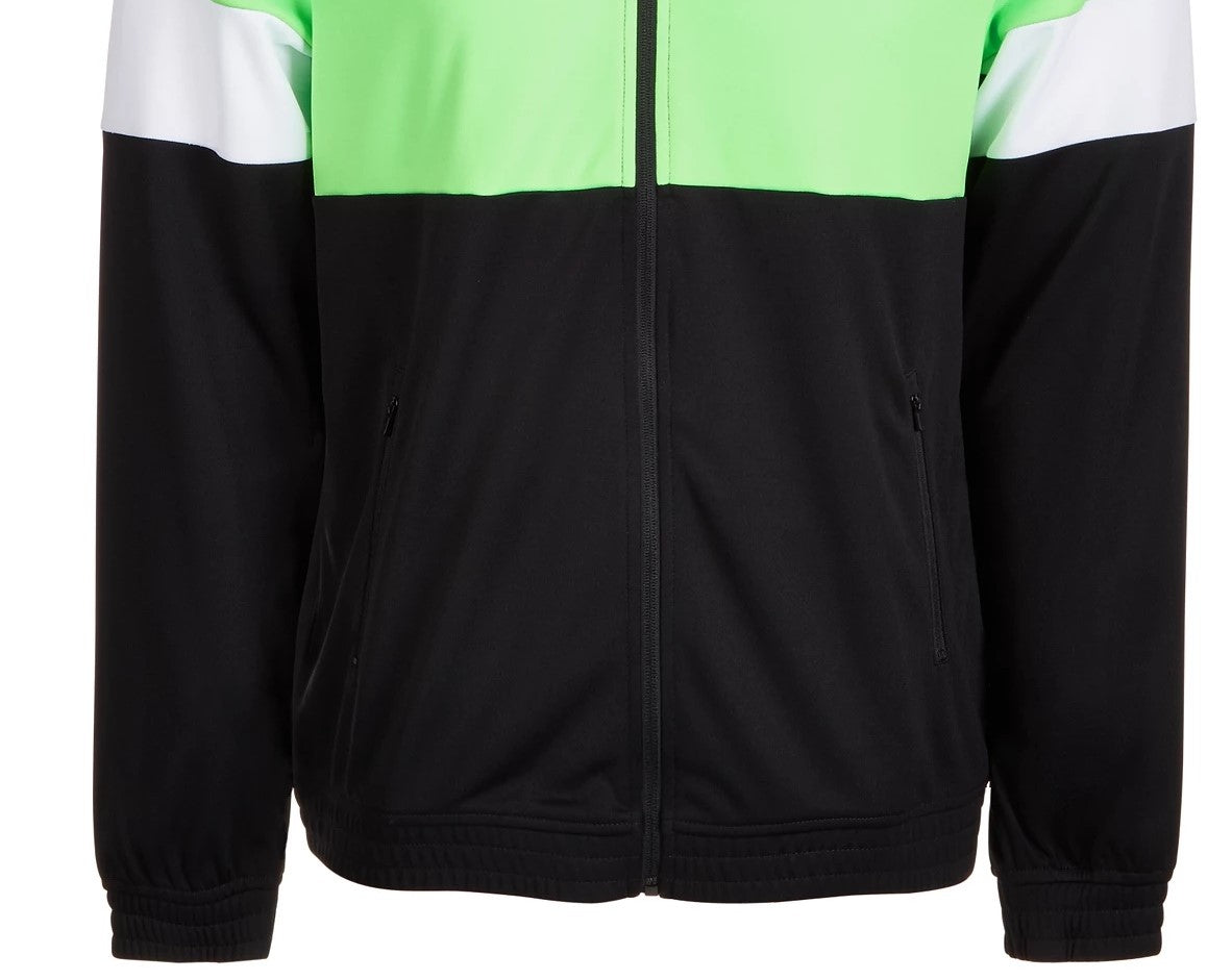 Jaqueta de corrida masculina ID Ideology Colorblocked, verde, tamanho pequeno