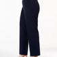 Calça feminina JM Collection Petite Curvy-Fit com perna reta, preta, tamanho 20WP