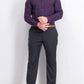 Camisa social masculina Club Room Classic Regular Fit em sarja elástica xadrez pied-de-poule, roxa, tamanho 18x36-37