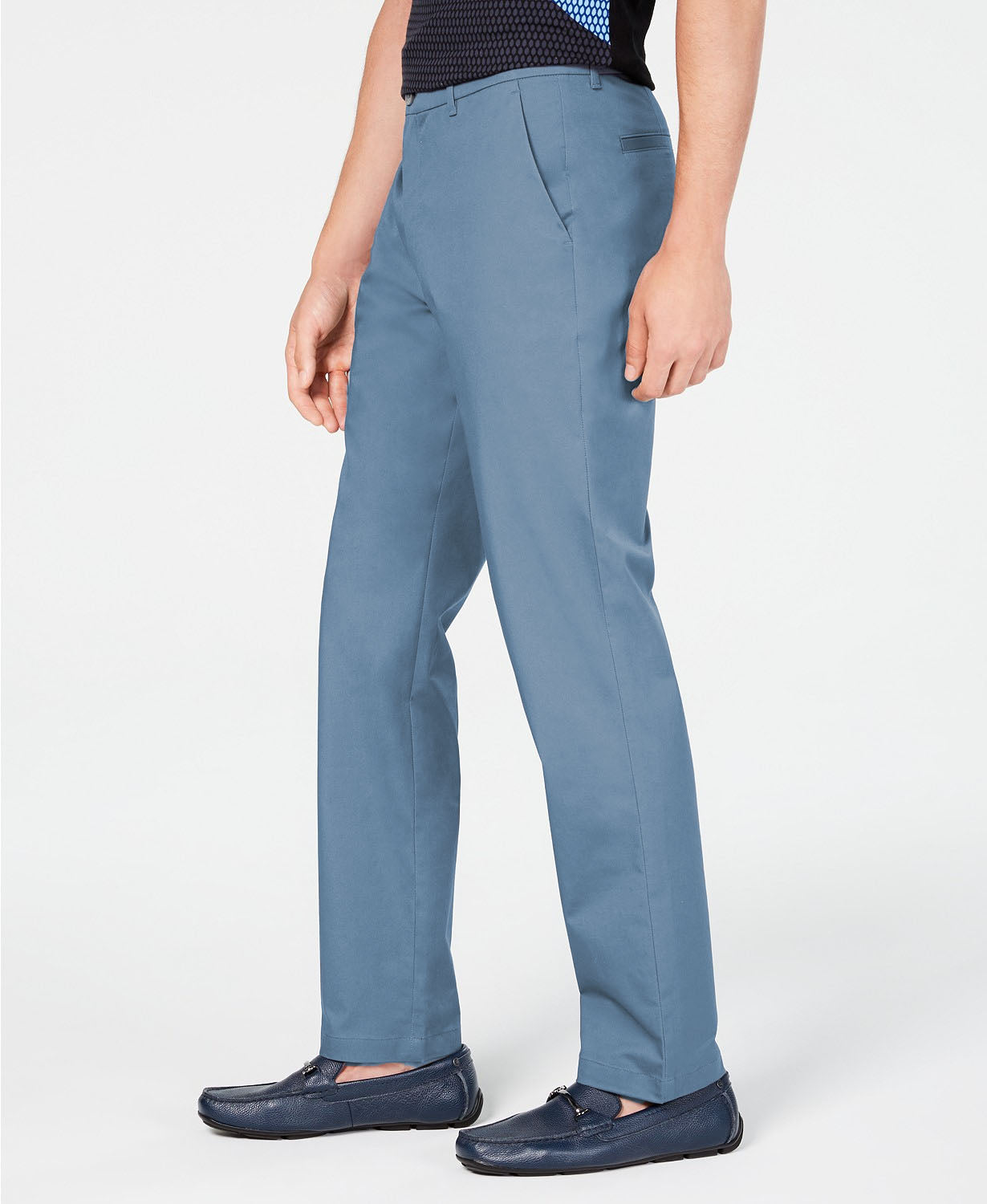 Calça Chino Alfa Tech Classic Fit Masculina Alfani Azul Tamanho 38x30